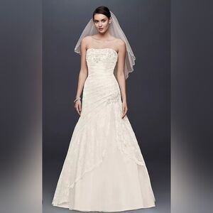 A-Line Lace Wedding Dress with Side Split Detail